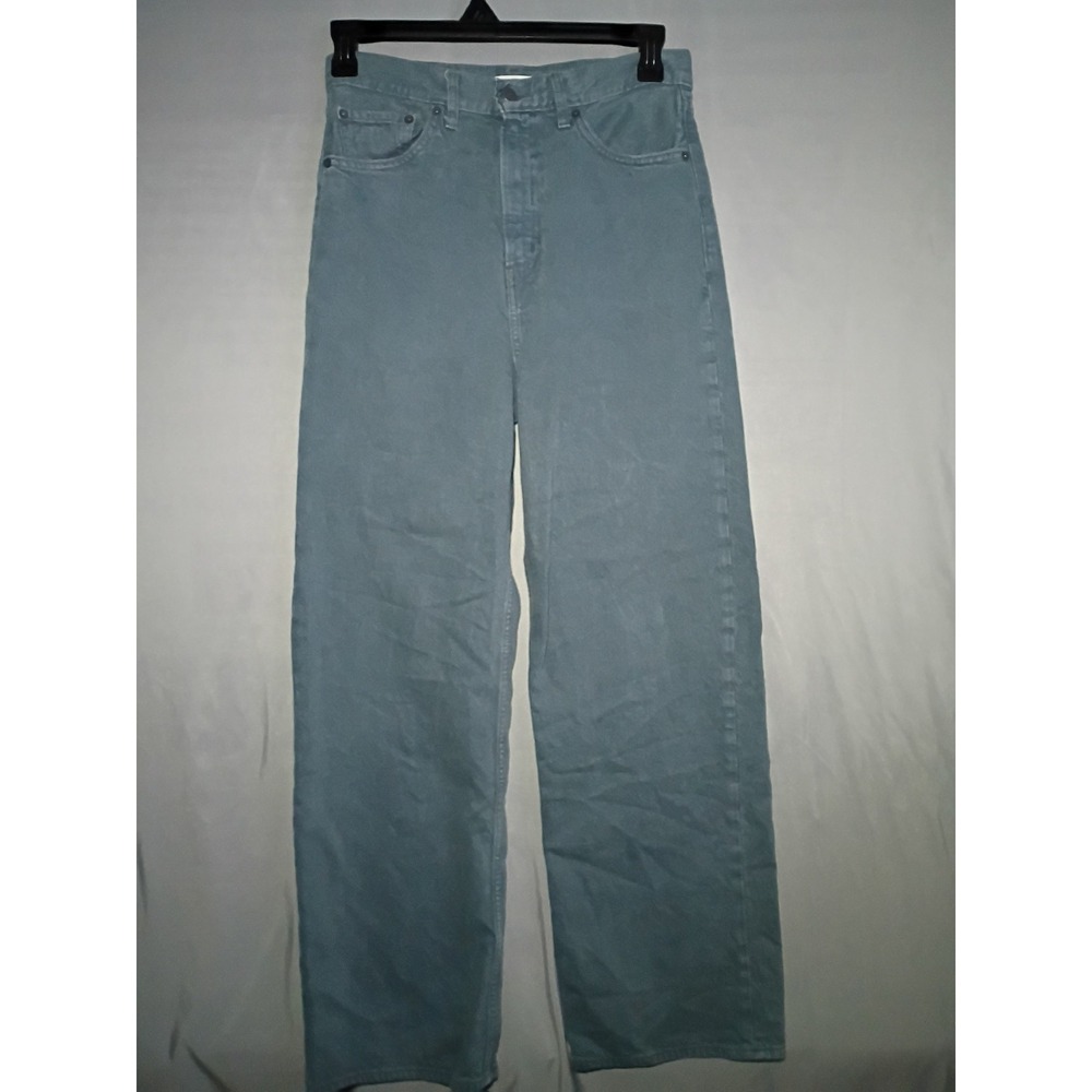 Levis Baggy Dad Jeans Womens 28x31 Gray Faded Loose Wide-Leg Grunge Punk Skater